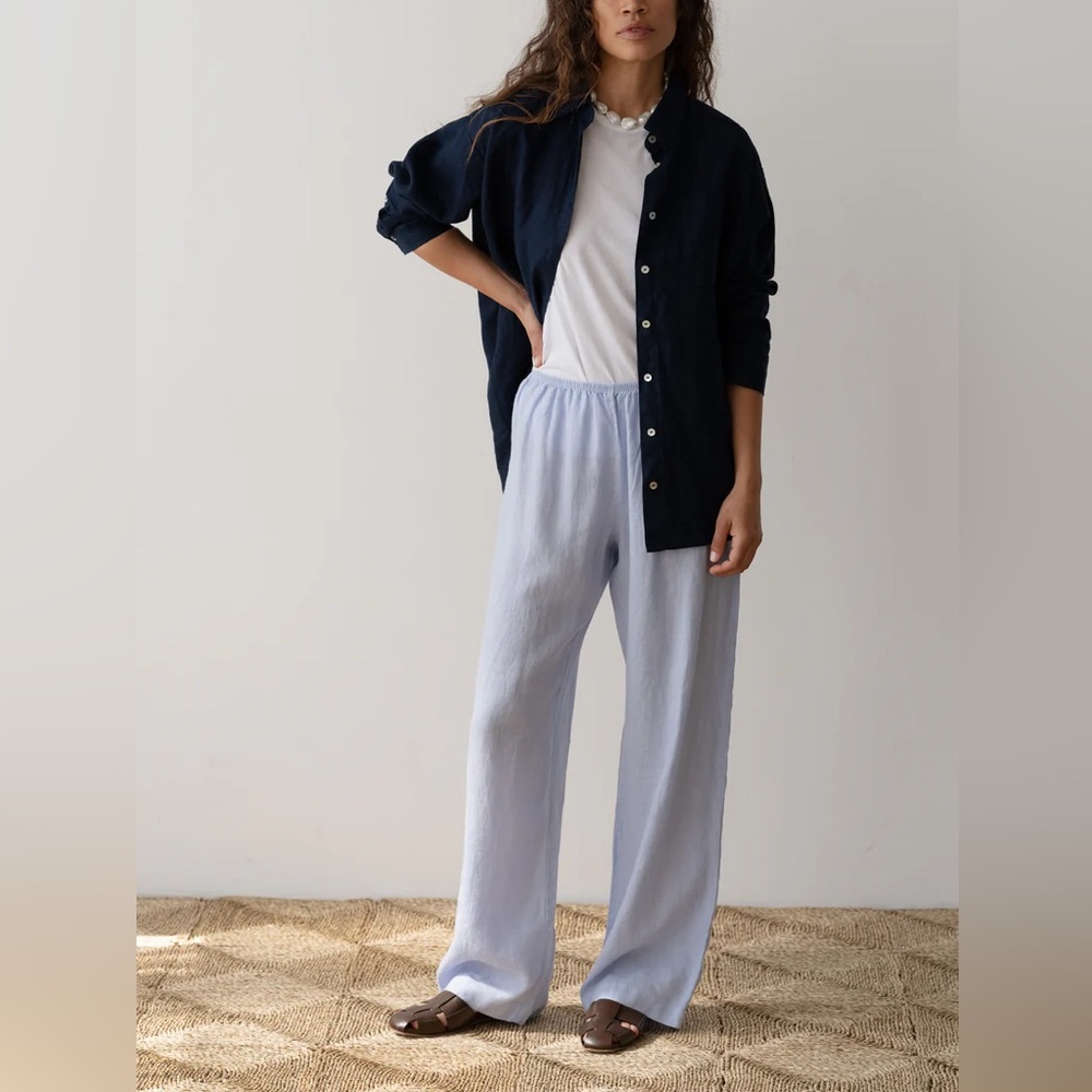 SOLD Donni Linen Simple Pant - Picture 2 of 6